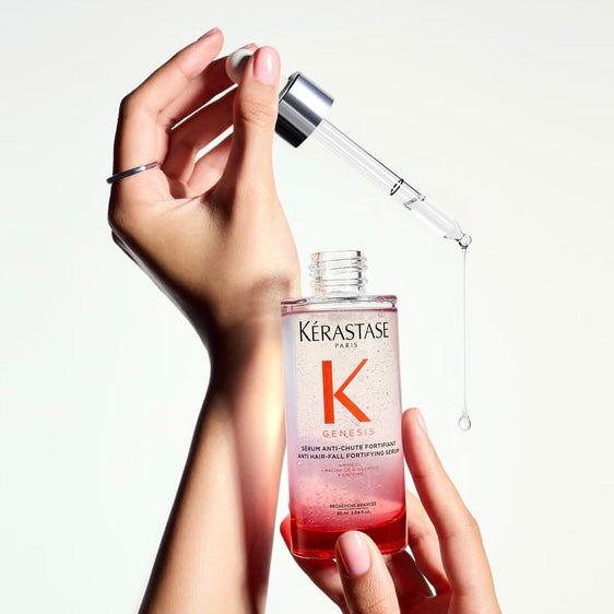Kérastase Genesis Serum Anti-Chute Fortifiant med pipett och serumdroppar