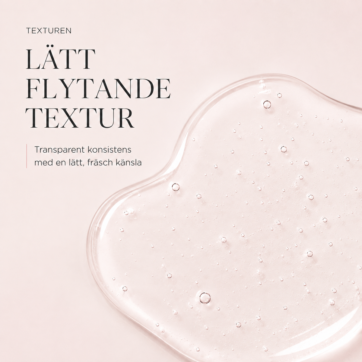 Lätt flytande och transparent textur hos Kérastase Genesis Bain Hydra-Fortifiant
