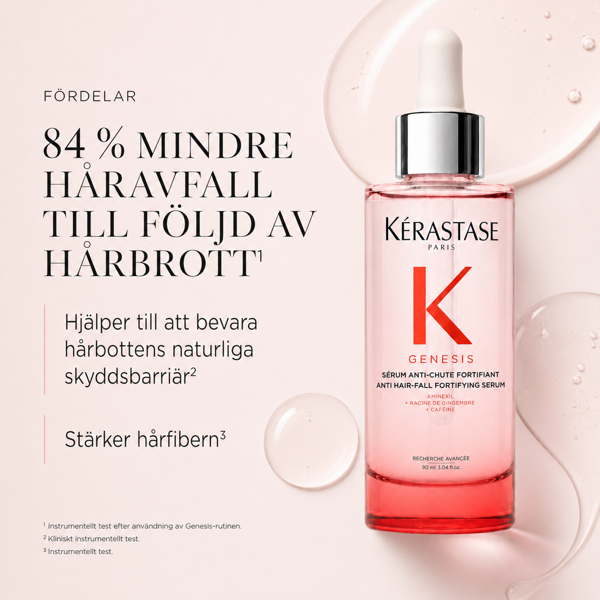 Kérastase Genesis Serum Anti-Chute Fortifiant – 84 % mindre håravfall till följd av hårbrott