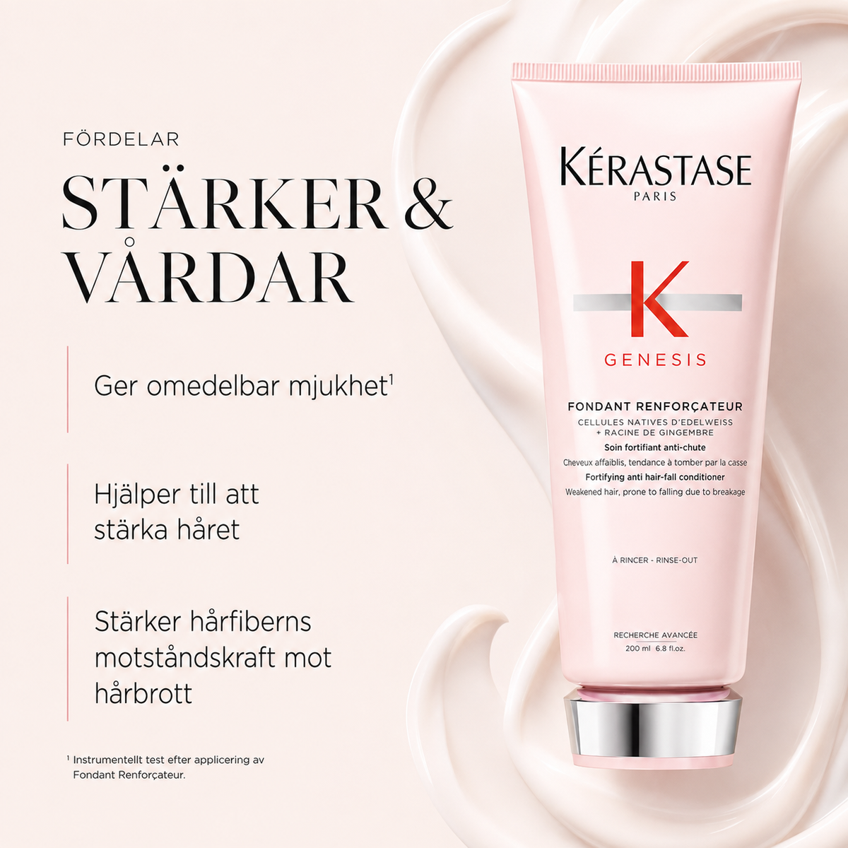 Kérastase Genesis Fondant Renforçateur – stärkande balsam som ger mjukhet och stärker håret mot hårbrott