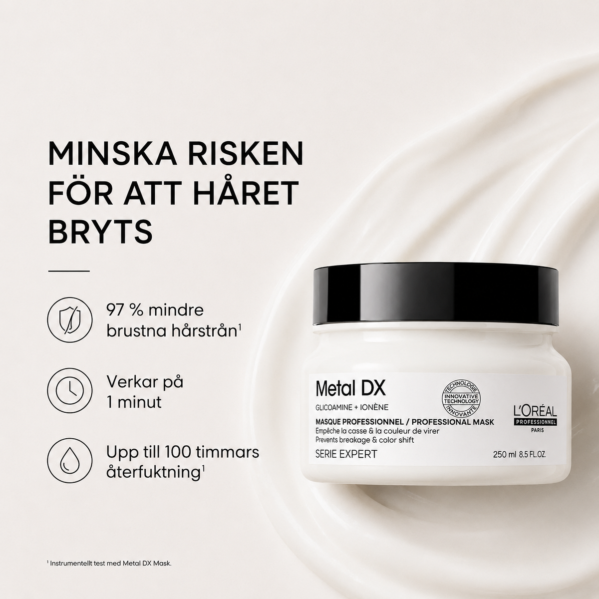 Metal DX Mask – vårdande hårmask som återfuktar och hjälper till att skydda håret mot metallpåverkan
