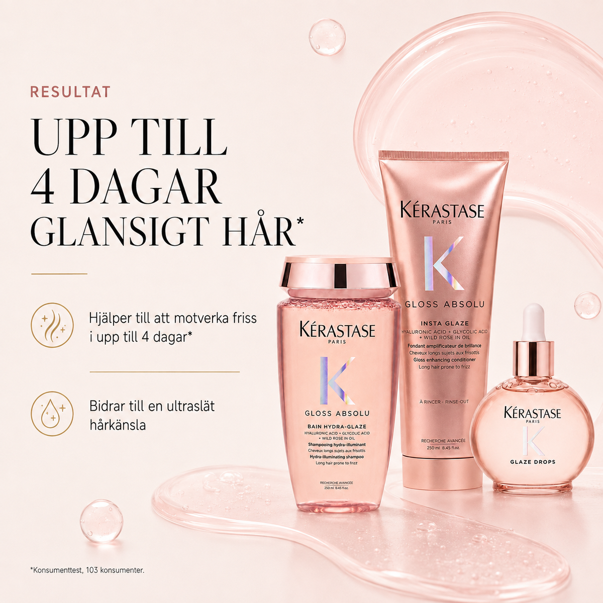 Kérastase Gloss Absolu Gåvobox för glansigt hår och mindre friss i upp till fyra dagar